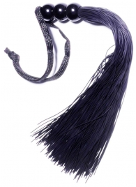 Черная силиконовая плетка - 25,4 см. - Boys of Toys - купить с доставкой в Черкесске