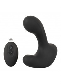 Черная анальная вибропробка с функцией расширения RC Butt Plug with 3 functions - Orion - в Черкесске купить с доставкой