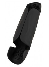 Черный вибромастурбатор с трехточечной стимуляцией Penis Trainer with 3 Point Stimulation - Orion - в Черкесске купить с доставкой