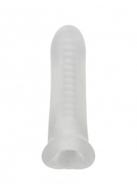 Белый фаллоудлинитель Striker - 13,5 см. - Lola Games - в Черкесске купить с доставкой