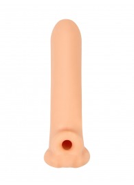 Телесный фаллоудлинитель Titan - 16,5 см. - Lola Games - в Черкесске купить с доставкой