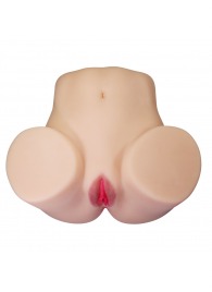 Телесный мастурбатор Julia с 2 любовными каналами - Baile - в Черкесске купить с доставкой