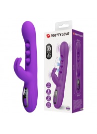 Фиолетовый вибростимулятор-кролик с шариками для точки G Sabien - 24 см. - Baile