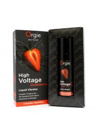 Жидкий вибратор Orgie High Voltage Strawberry - 15 мл. - ORGIE - купить с доставкой в Черкесске