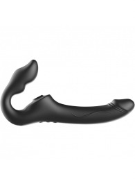 Черный безремневой страпон с 3 моторами - Ibiza - купить с доставкой в Черкесске