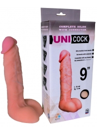 Фаллическая насадка Харнесс UNICOCK 9  - 24 см. - LOVETOY (А-Полимер) - купить с доставкой в Черкесске