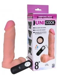 Фаллическая насадка Харнесс UNICOCK 8  с вибрацией - 20 см. - LOVETOY (А-Полимер) - купить с доставкой в Черкесске