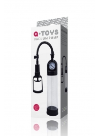 Чёрная вакуумная помпа A-toys с манометром и прозрачной колбой - A-toys - в Черкесске купить с доставкой