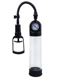 Чёрная вакуумная помпа A-toys с манометром и прозрачной колбой - A-toys - в Черкесске купить с доставкой