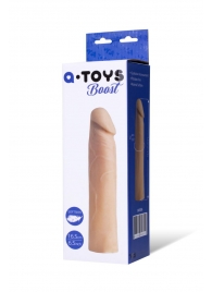 Реалистичная насадка с ярко выраженной головкой - 16,5 см. - A-toys - в Черкесске купить с доставкой