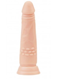 Телесный фаллоимитатор A-toys с присоской и шишечками - 16,5 см. - A-toys