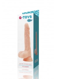 Фаллоимитатор с мошонкой A-toys на присоске - 17,5 см. - A-toys