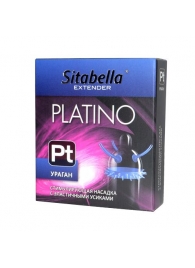 Стимулирующая насадка с усиками и шипиками Platino  Ураган - Sitabella - купить с доставкой в Черкесске