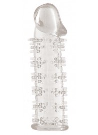 Гелевая прозрачная насадка с шипами - 12 см. - Toyfa Basic - в Черкесске купить с доставкой