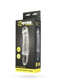 Прозрачная насадка с петлёй для фиксации - 14 см. - ToyFa - в Черкесске купить с доставкой