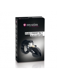 Пояс верности с электростимуляцией Mystim Pubic Enemy No1 Black Edition - MyStim - купить с доставкой в Черкесске