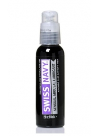 Возбуждающий гель-лубрикант на водной основе Sensual Arousal Lubricant - 59 мл. - Swiss navy - купить с доставкой в Черкесске