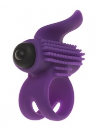 Эрекционное кольцо с подхватом мошонки и стимуляцией клитора Bullet Lastic Ring - Adrien Lastic - в Черкесске купить с доставкой