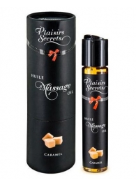 Массажное масло с ароматом карамели Huile de Massage Gourmande Caramel - 59 мл. - Plaisir Secret - купить с доставкой в Черкесске
