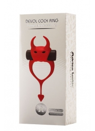 Красное эрекционное кольцо в форме дьяволенка DEVOL COCKRING - Adrien Lastic - в Черкесске купить с доставкой