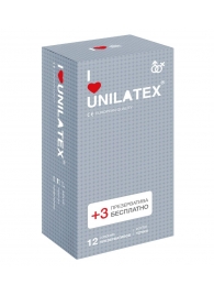 Презервативы с точками Unilatex Dotted - 12 шт. + 3 шт. в подарок - Unilatex - купить с доставкой в Черкесске
