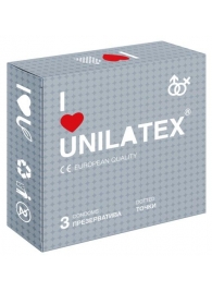 Презервативы с точками Unilatex Dotted - 3 шт. - Unilatex - купить с доставкой в Черкесске