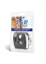 Утяжка для мошонки и пениса Cock Ring With 1  Ball Stretcher And Optional Weight Ring - BlueLine - купить с доставкой в Черкесске