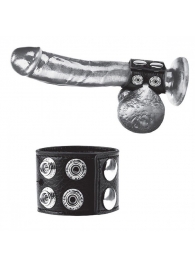 Ремень на член и мошонку 1.5  Cock Ring With Ball Strap - BlueLine - купить с доставкой в Черкесске