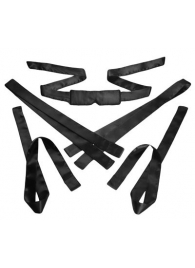 Бондажный набор из сатиновых лент Bordeaux 5 Piece Satin Bondage Set - XR Brands - купить с доставкой в Черкесске