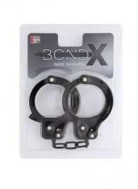 Чёрные наручники из листового металла BONDX METAL CUFFS BLACK - Dream Toys - купить с доставкой в Черкесске