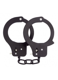 Чёрные наручники из листового металла BONDX METAL CUFFS BLACK - Dream Toys - купить с доставкой в Черкесске