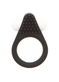 Чёрное эрекционное кольцо LIT-UP SILICONE STIMU RING 1 BLACK - Dream Toys - в Черкесске купить с доставкой