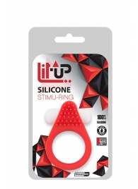 Красное эрекционное кольцо LIT-UP SILICONE STIMU RING 1 RED - Dream Toys - в Черкесске купить с доставкой