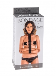 Ошейник с длинной лентой и наручниками Strap Bondage Kit One Size - Lola Games - купить с доставкой в Черкесске