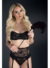 Стек с большим чёрным пером Large Feather Tickler - 65 см. - Blush Novelties - купить с доставкой в Черкесске