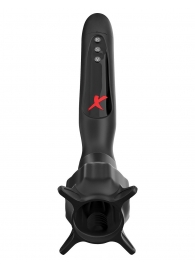 Чёрный вибростимулятор для головки члена с эффектом всасывания Vibrating Roto-Sucker - Pipedream - в Черкесске купить с доставкой