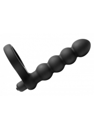 Насадка для двойного проникновения Double Fun Cock Ring with Double Penetration Vibe - XR Brands - в Черкесске купить с доставкой