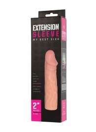 Телесная насадка-удлинитель Extension sleeve - 17 см. - Sitabella - в Черкесске купить с доставкой