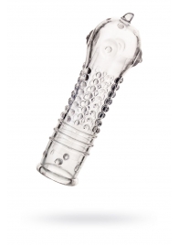 Прозрачная закрытая насадка на пенис TOYFA A-Toys - 14,7 см. - A-toys - в Черкесске купить с доставкой