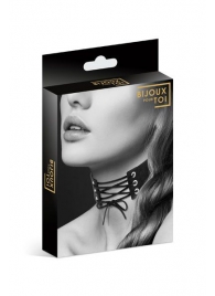 Оригинальный ошейник-чокер со шнуровкой - Bijoux Pour Toi - купить с доставкой в Черкесске