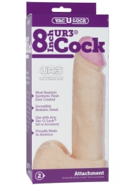 Ультрареалистичная насадка для трусиков Vac-U-Lock 8  ULTRASKYN Cock - 20,57 см. - Doc Johnson - купить с доставкой в Черкесске