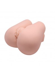 Реалистичный мастурбатор с вибрацией и двумя тоннелями - вагиной и анусом - Baile - в Черкесске купить с доставкой