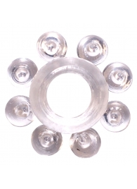 Прозрачное эрекционное кольцо Rings Bubbles - Lola Games - в Черкесске купить с доставкой