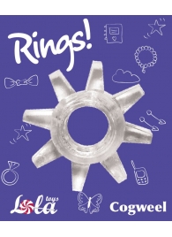 Прозрачное эрекционное кольцо Rings Cogweel - Lola Games - в Черкесске купить с доставкой