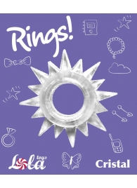 Прозрачное эрекционное кольцо Rings Cristal - Lola Games - в Черкесске купить с доставкой