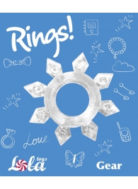 Прозрачное эрекционное кольцо Rings Gear - Lola Games - в Черкесске купить с доставкой