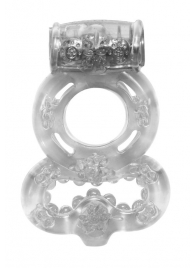 Прозрачное эрекционное кольцо Rings Treadle с подхватом - Lola Games - в Черкесске купить с доставкой