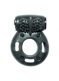 Черное эрекционное кольцо с вибрацией Rings Axle-pin - Lola Games - в Черкесске купить с доставкой