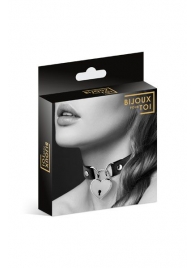 Черный чокер с замком в форме сердца - Bijoux Pour Toi - купить с доставкой в Черкесске
