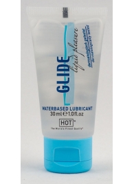 Интимная смазка на водной основе Glide - 30 мл. - HOT - купить с доставкой в Черкесске